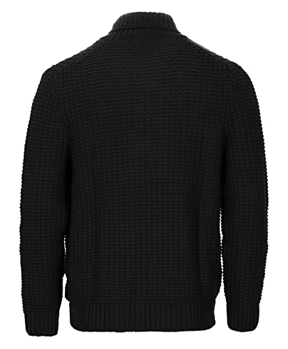 Gioberti Mens 100% Cotton Milano Knit Full-Zip Sweater4