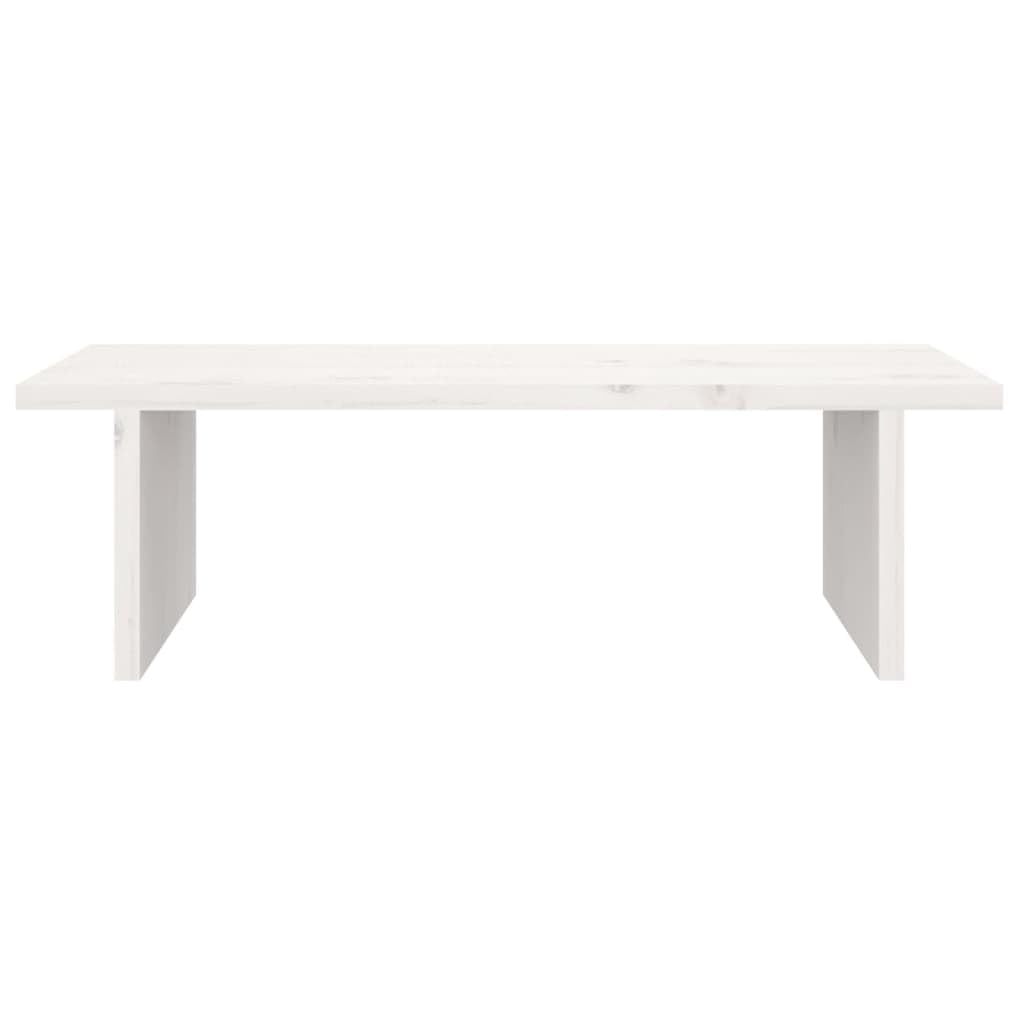 Supporto per monitor 50 x 27 x 15 cm in legno di pino solido bianco 02_0004441