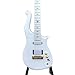 The Prince Series 6-String Electric Guitar,Iconic Cloud Shape, Dual Humbucker Pickups, Adjustable Bridge,Right-Handed(White)