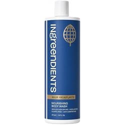 Ingreendients Moisturizing Body Wash For Sensitive, Dry & All Skin Types - pH Balanced, Natural, Organic, Non-Toxic, Vegan, Sulfate-Free, Paraben-Free, Gluten-Free (16 FL. OZ)