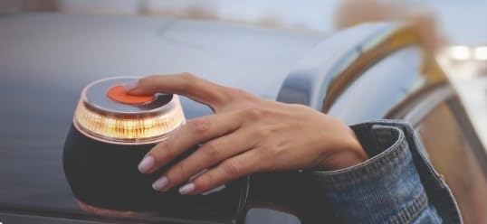 Luz Emergencia coche geolocalizada homologada DGT, con SIM y datos pagados hasta 2038, Baliza con geolocalizador, obligatoria enero 2026, Luz V16 con geolocalizador
