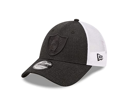 Casquette NFL Las Vegas Raiders New Era Truckercap ajustable noire et blanche