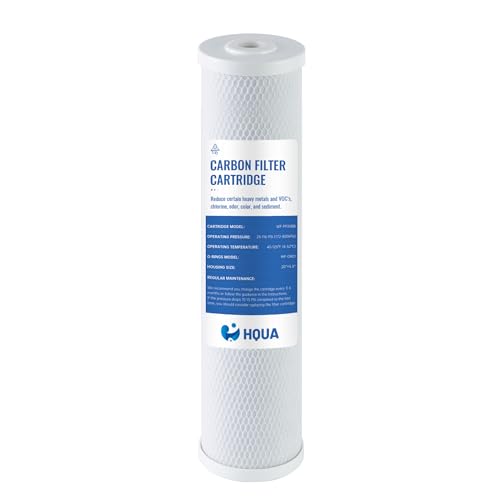 HQUA Whole House Carbon Block Replacement Filter Cartridge, WF-CB20BB, Fit for WF3 Series, NSF certified Carbon Block by HQUA - Used condition - US$42.38