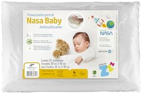 Travesseiro Antissufocante, Visco Revestimento, 30x40cm, Branco, ...