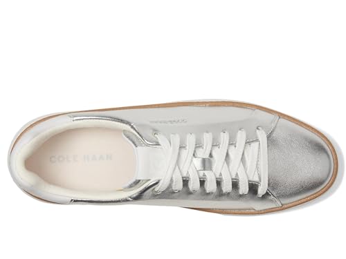 Cole Haan Cole Haan Women's Grandpro Topspin Sneakers, Silver Talca/Optic White, 9-C US
