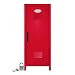 Mini Locker with Lock and Key Red -10.75" Tall x 4.125" x 4.125"