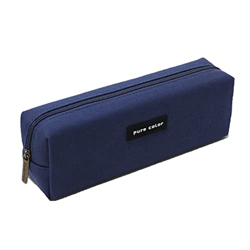 Kmachm Mäppchen Federmäppchen Teenager Stiftetasche Bleistift Tasche Handheld tragbare Büro Briefpapier Blue Cover