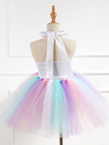 Handmade Unicorn Sequin Tutu Dress for Girls 2-9 Y with Headband and 6 Pcs Accessories Set3