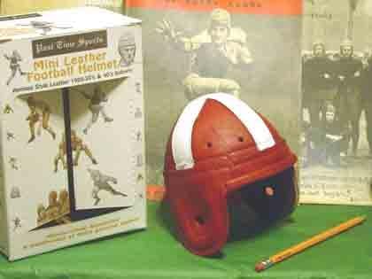 Mini Oklahoma Leather Football Helmet (1940s)