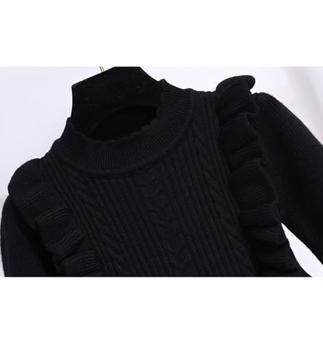 Image of Geeda Girl Winter Long Sweater Dress Woolen Knitted Dress