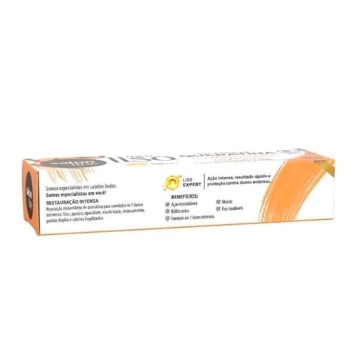 Salon Line, Recarga de Queratina, Meu Liso, Restauração Intensa, Vegana - Cabelos Lisos, 80 g