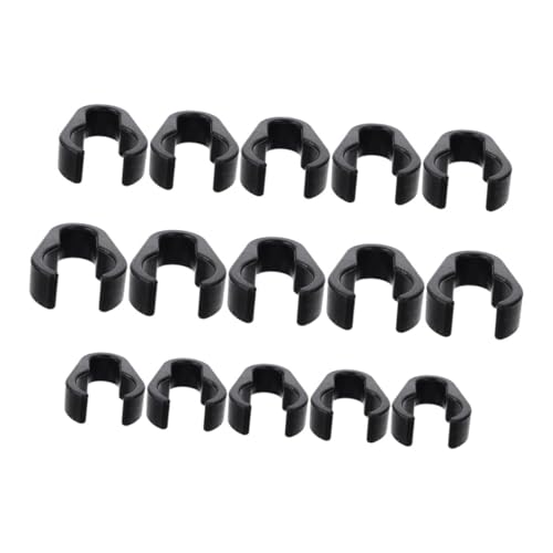 ibasenice 15pcs Flexible Mic Cable Clips Mic Cable Organizers for Home Lightweight and Portable for Microphone Stands Tripods and Brackets