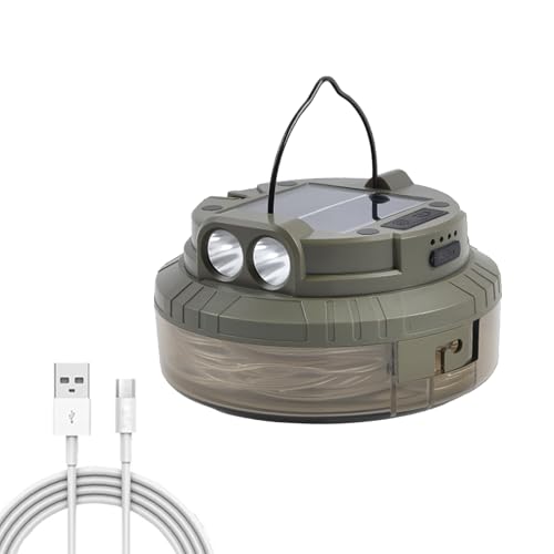 Qzdtue - Guirnalda luminosa para camping | Luminarias solares LED para camping, impermeable, 20 metros, linterna recargable, exterior, tienda, casa, terraza, balcón, , dormitorio