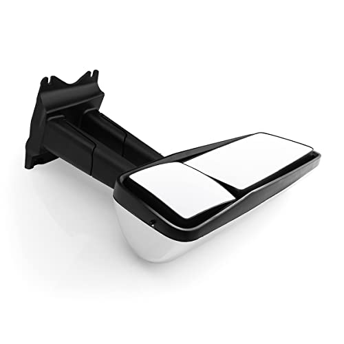 High Soar Chrome Door Mirror Assembly For Kenworth T680 T880, Replacement Mirror For Kenworth T680, Heated & Motorized, Passenger / Right Side #TOP5