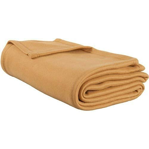 Bezzilish HomePANIPAT Manufactured Double Fleece Polar Blanket (Camel)