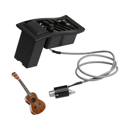 4�o���h�M�^�[�s�b�N�A�b�vAcoutic Guitar EQ Piezo Pickup Pre-Amp Unit Acoustic Guitar Pickup Preamp For Acoustic Guitars