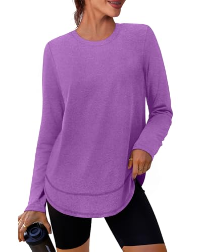 Image of XIEERDUO Women's Workout Tops Long Sleeve Shirts Sun Protection UPF 50+ Quick Dry Shirts for Hiking Running S-3XL