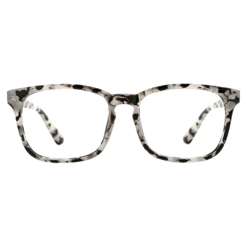 Image of TIJN Blue Light Blocking Glasses for Women Men Square Frame Nerd Eyeglasses Anti Blue Ray Computer Screen Glasses