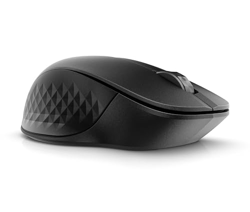 HP 430 Mouse Wireless, Connessione Dongle USB-A a 2,4 GHz e Bluetooth 5.2, 4000 DPI, 4 Pulsanti e Rotella di Scorrimento, Fino a due Dispositivi, Durata Batteria fino a 24 Mesi, Nero - Immagine 1