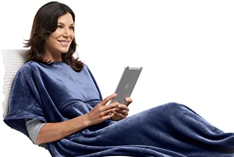 TRAVELREST 4-in-1 Premier Class Travel Blanket with Zipped Pocket - Soft & Luxurious - Also Use As Lumbar Support or Neck Pillow (Includes Stuff Sack)