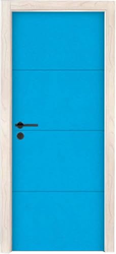 RKUVPAE Self Adhesive Door Mural, Door Stickers Soundproofing Acoustic Panel Door Kit for Rooms Like Bedroom and Studio 96X50x2cm,Blue (Color:Blue)