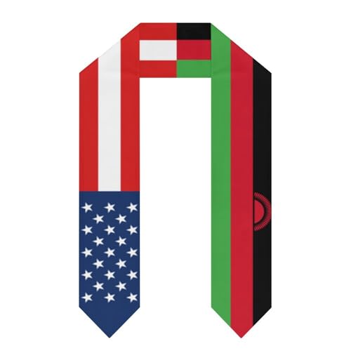 America Gambia Gambian Flag Long Shawl,Fun Pattern Graduation Shawl