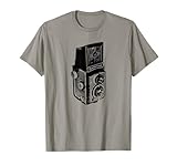 Photo Gallery old rolleicord, maglietta decorata con fotocamera, design vintage retrò maglietta Photo Gallery old rolleicord, maglietta decorata con fotocamera, design vintage retrò maglietta