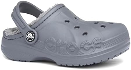 Crocs Baya Lined Tie-dye Graphic Clog (Toddler/Little Kid), Charcoal/Charcoal, 7 US Unisex | Image 7