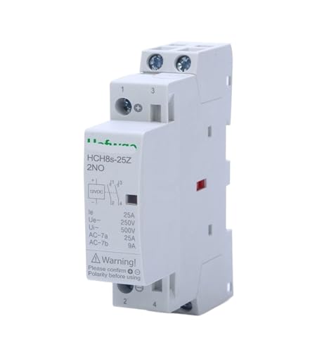 Contacteur rail DIN HCH8s-25 2P 25A 12V contacteur automatique 2NO