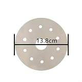 Piastra adattatore a induzione in acciaio inox per piani cottura converte pentole non induzione per funzionare su bruciatori a induzione disco di conduzione del calore per uso quotidiano (13,8 cm)