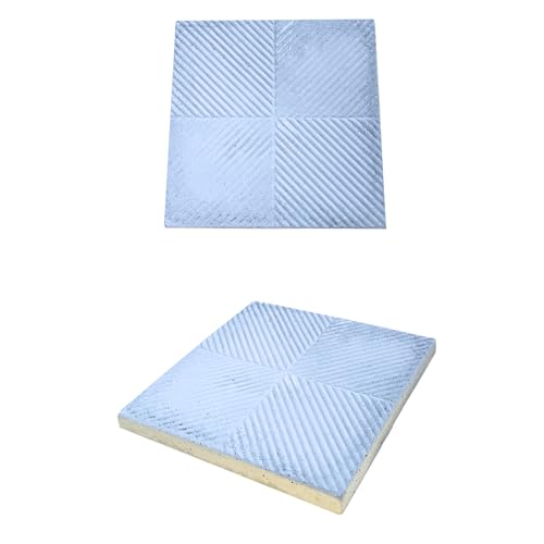 Fanuli Manufatti Base Ombrellone in Cemento 50x50 – Mattone Rigato Grigio 20 kg per Zavorra Ombrelloni da Giardino – Resistente alle Intemperie – Made in Italy (1, Rigato Grigio)