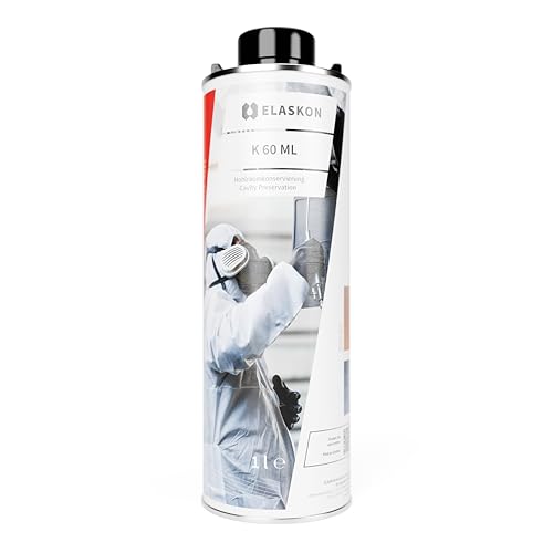 ELASKON K 60 ML - Hohlraumversiegelung 1 Liter (ohne Sprühsytem) / Korrosionsschutz Spray/Rostschutz Spray/Rostschutz Grundierung/Hohlraumkonservierung/Hohlraum Fett