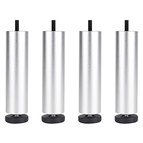Zanotva 4X Patas para Muebles, Patas De Mesa, Patas De Sofá, Supporting Foot, Rosca M8 (Métrica 8 Mm), Adecuado para Pies De Gabinete, Armario, Cama (Size : 25cm/9.8in)