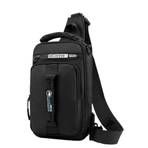 Mochila Masculina Transversal De Ombro Shoulderbag Lateral (Preto)