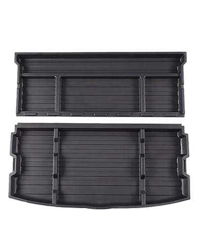 Red de almacenamiento para coche, caja de almacenamiento de neumáticos de repuesto para RAV4 XA50 para RAV 4 MK5 2020 2021 2023 2024, a prueba de polvo, interior negro, redes de almacenamiento ABS
