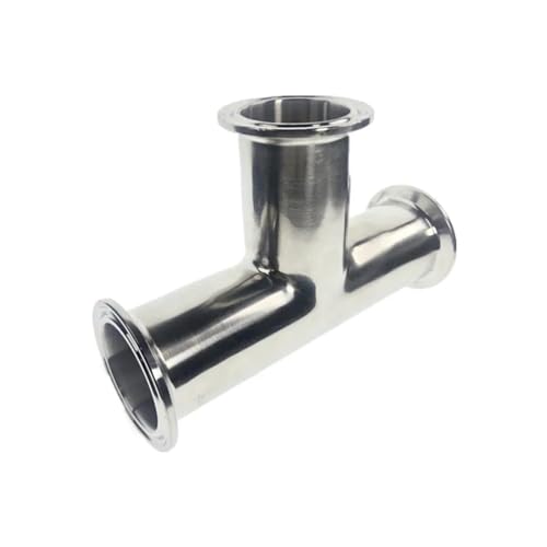 Raccord ferrule T 3 voies 57mm inox SS304 anti-corrosion haute étanchéité
