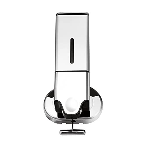 Shower Soap Dispenser 1 Chamber, ANZUSY Wall Mounted Hand Sanitizer Shampoo Conditioner Pump Dispenser Set for Bathroom Kitchen Hotel 500ml