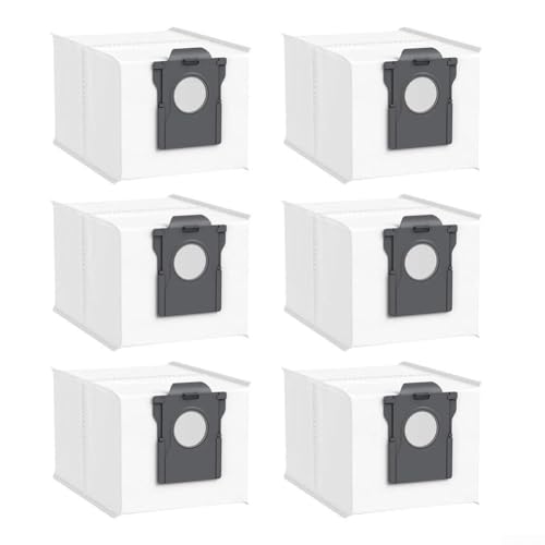 6 bolsas de aspiradora HEPA de repuesto compatibles con MOVA E40 Ultra Robot Vacuum para una retención fiable de partículas y proceso controlado de bolsas ReFor MOVAl