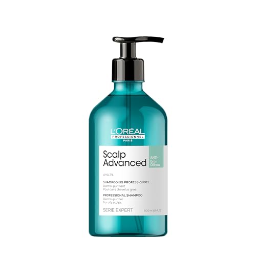 L'Oréal Professionnel | Anti-Oiliness Shampoo Beruhigendes Shampoo für fettige Kopfhaut, Scalp Advanced, 500 ml