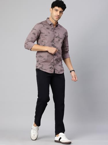 Image of Majestic Man Men's Stylish Unique Print Casual Shirt - Pure Cotton| Full Sleeve | Trendy & Comfortable