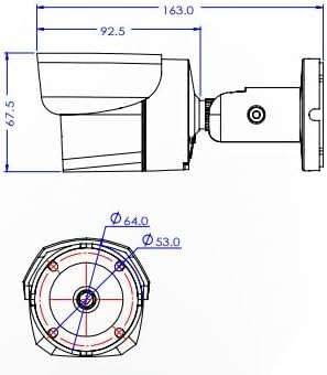 3xLOGIC VISIX, VX-5M4-MB-IW, 5MP 128GB Outdoor Network Mini Bullet Camera with IR and True WDR, IP67 Rated, Fixed 4mm Lens