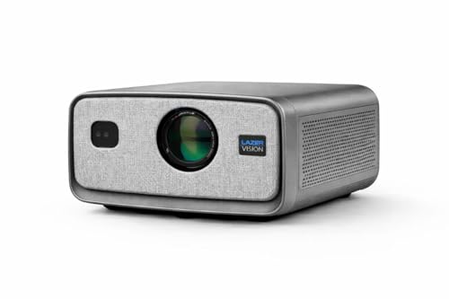 Image of Lazervision LV-1040 Sun Pro+ Upgrade 4K Ultra HD Projector | 5000 ANSI Lumens | Android 15 | Auto & Digital Focus & Keystone | 50000 Hr Lamp | MEMC | HDMI, ARC, WiFi | 4GB+128GB | HDR10 | 5Yr Warranty
