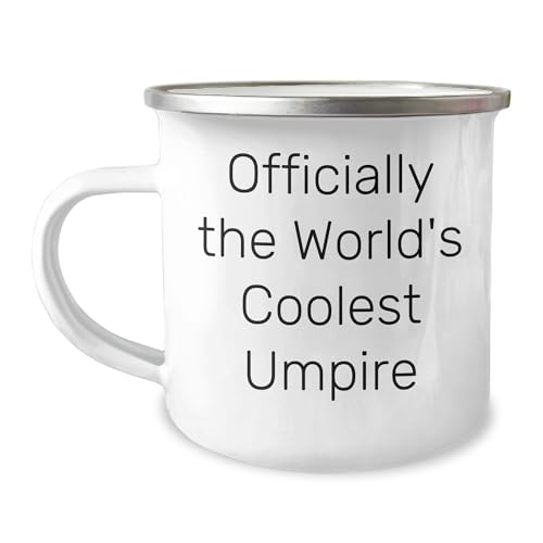 Umpire Gifts from Friends - Officially The World's Coolest Umpire Christmas Camping Mug for Umpire Enthusiasts - Unique Inspirational Quote