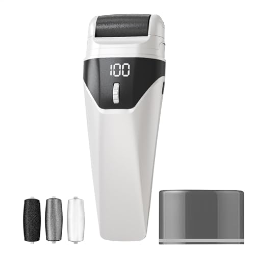 Lima rascadora de pies, recargable por USB, ajustable, raspador automático de pies para pedicura, herramienta iluminada portátil para camping, dormitorio de estudiantes
