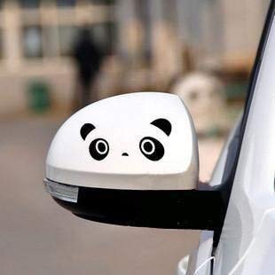 ISEE 360 Funny Panda Eye (2 Pieces) Vinyl Die Cut Decals/Bumper Stickers for Windows, Cars, Trucks, Laptops, Etc.