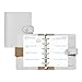 Filofax The Original Organizer, Pocket Size, Stone - Leather, Six Rings, Week-to-View Calendar Diary, Multilingual, 2025 (C022625-25)
