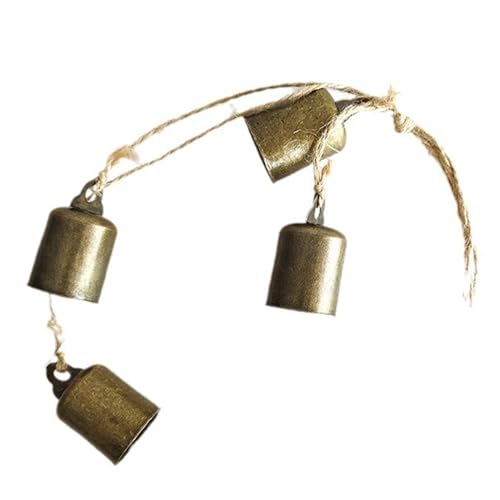 Glocken Weihnachtsdekoration, Vintage-Glöckchen, Wanddekoration, Eisen-Windspiel, Heimdekorationen für Kranz, Garten, Wand, Außenbereich, Terrasse, Haustür, Fenster, Veranda, Hof