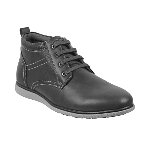 Image of Mochi Men's Chelsea Leather Stylish High Top Boots