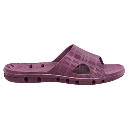 Ad Tec Women’s PVC Slide Sandal Shower Drainage Holes Comfortable, Non-Slip and Quick Dry, Casual Indoor/Outdoor Slippers4