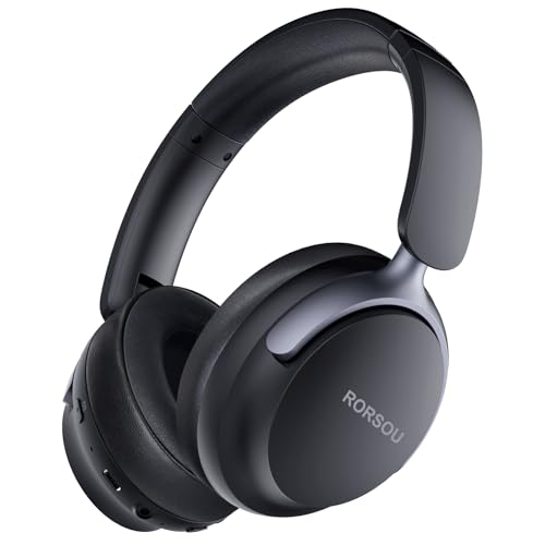 RORSOU B8 Over-Ear Bluetooth Kopfhörer, 6 EQ Musik Modi, 50 stündige Laufzeit, Deep Bass Wireless...